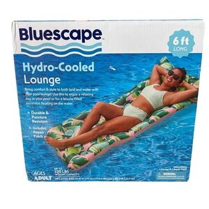 Bluescape Hydro-Cooled Lounge Oversized Adult Float 6ft Long Palm Tree NIB